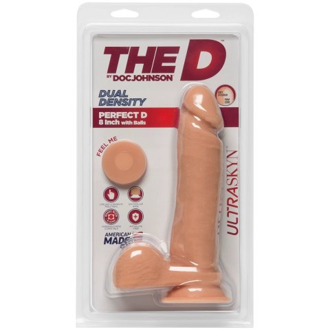 Doc Johnson - Realistyczne dildo z jądrami Perfect D 20 cm Doc Johnson Doc Johnson - Realistyczne dildo z jądrami Perfect D 20 cm Doc Johnson
