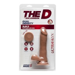 Doc Johnson - Realistyczne dildo z jądrami Slim D 15 cm Doc Johnson