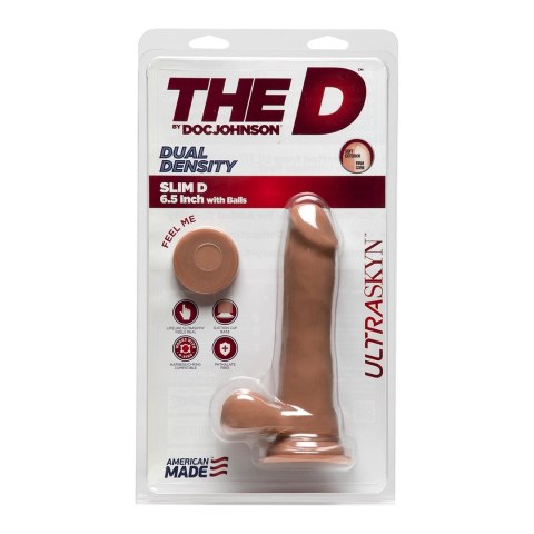 Doc Johnson - Realistyczne dildo z jądrami Slim D 15 cm Doc Johnson Doc Johnson - Realistyczne dildo z jądrami Slim D 15 cm Doc Johnson