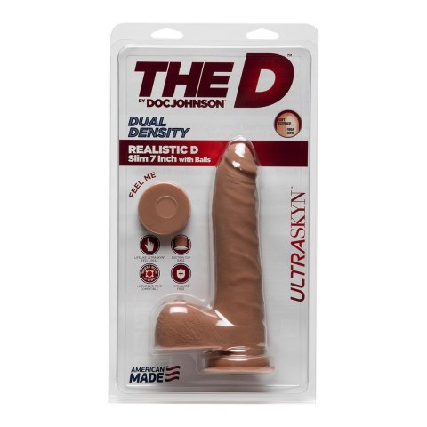 Doc Johnson - Realistyczne dildo z jądrami Slim D 18 cm Doc Johnson Doc Johnson - Realistyczne dildo z jądrami Slim D 18 cm Doc Johnson