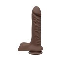 Doc Johnson - Realistyczne dildo z jądrami i przyssawką Super D 20 cm Doc Johnson