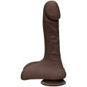 Doc Johnson - Realistyczne dildo z jądrami i przyssawką Super D 22 cm Doc Johnson