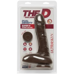 Doc Johnson - Realistyczne dildo z jądrami i przyssawką Super D 22 cm Doc Johnson