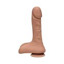 Doc Johnson - Realistyczne dildo z jądrami i przyssawką Super D 22 cm Doc Johnson