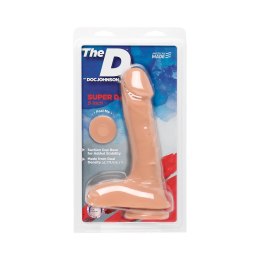 Doc Johnson - Realistyczne dildo z jądrami i przyssawką Super D 22 cm Doc Johnson