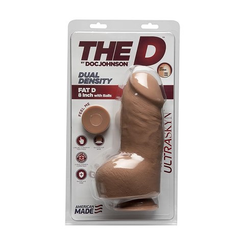 Doc Johnson - Realistyczne, grube dildo z jądrami 20 cm Doc Johnson Doc Johnson - Realistyczne, grube dildo z jądrami 20 cm Doc Johnson