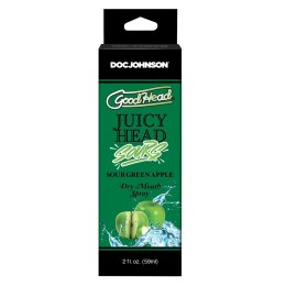 Doc Johnson - Spray na suchość jamy ustnej - Kwaśne zielone jabłko - 60 ml Doc Johnson