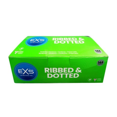 Prezerwatywy prążkowane 3w1 144 szt EXS EXS Prezerwatywy prążkowane 3w1 144 szt EXS EXS