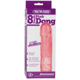 Doc Johnson - Krystaliczne dildo 20 cm Doc Johnson