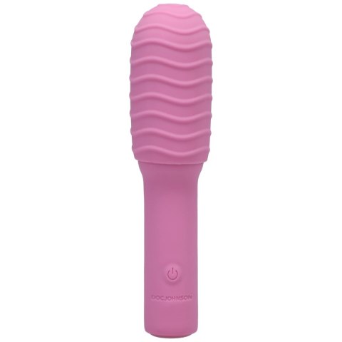Doc Johnson - Mini Wibrator z Wymienną Nakładką - 10 cm Doc Johnson Doc Johnson - Mini Wibrator z Wymienną Nakładką - 10 cm Doc Johnson