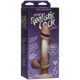 Doc Johnson - Wibrujące Dildo z jądrami i przyssawką 15 cm Doc Johnson