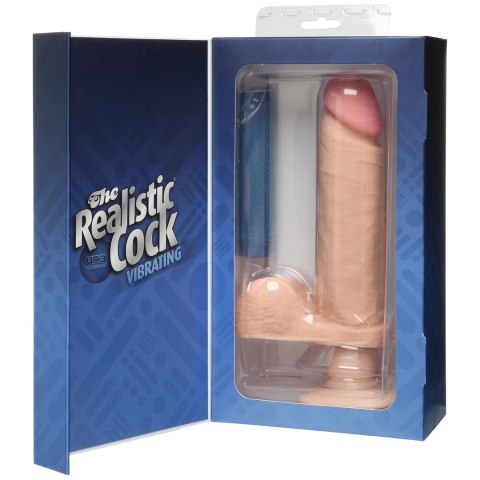 Doc Johnson - Wibrujące Dildo z jądrami i przyssawką 20 cm Doc Johnson Doc Johnson - Wibrujące Dildo z jądrami i przyssawką 20 cm Doc Johnson