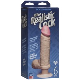 Doc Johnson - Wibrujące, realistyczne dildo z jądrami Doc Johnson