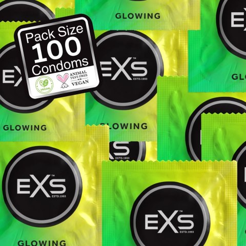Prezerwatywy świecące 100 szt EXS EXS Prezerwatywy świecące 100 szt EXS EXS