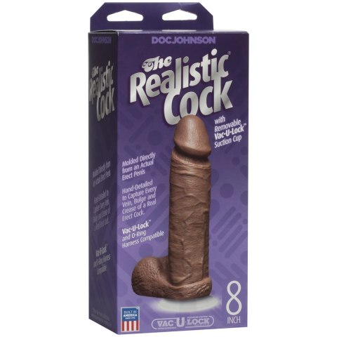 Doc Johnson - Dildo z jądrami i przyssawką 20 cm Doc Johnson Doc Johnson - Dildo z jądrami i przyssawką 20 cm Doc Johnson