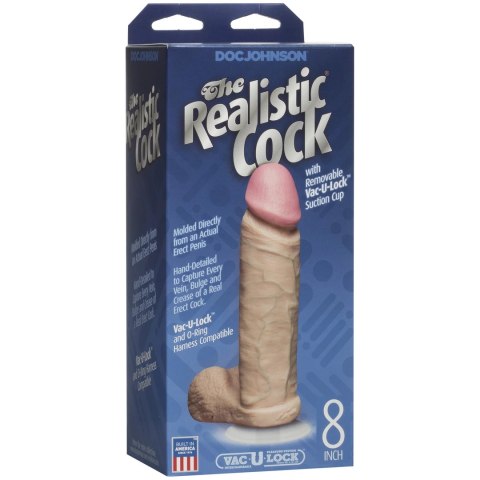 Doc Johnson - Dildo z jądrami i przyssawką 20 cm Doc Johnson Doc Johnson - Dildo z jądrami i przyssawką 20 cm Doc Johnson