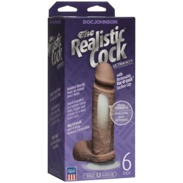 Doc Johnson - Realistyczne dildo z jądrami i przyssawką Ultraskyn Doc Johnson