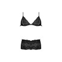 Magic Silk - Biustonosz trójkątny i komplet fig Cheeky - S/M Magic Silk