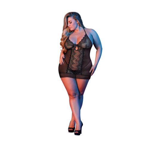 Magic Silk - Komplet koszula nocna i stringi - plus size Magic Silk Magic Silk - Komplet koszula nocna i stringi - plus size Magic Silk