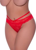 Magic Silk - Majtki na paskach z wycięciem - plus size Magic Silk