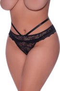 Magic Silk - Majtki na paskach z wycięciem - plus size Magic Silk