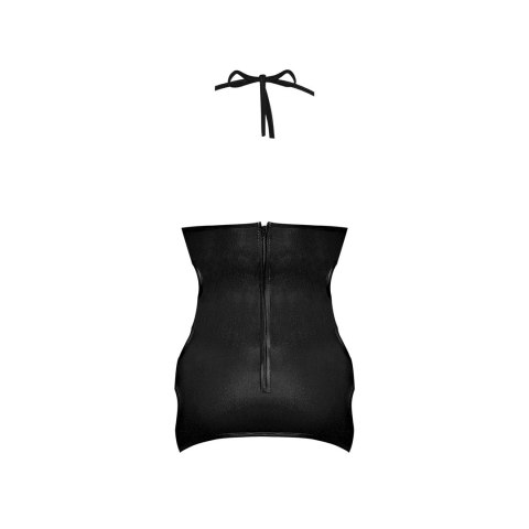 Magic Silk - Seksowna mini sukienka ze sztucznej skóry z rozcięciami po bokach Selene - S/M Magic Silk Magic Silk - Seksowna mini sukienka ze sztucznej skóry z rozcięciami po bokach Selene - S/M Magic Silk