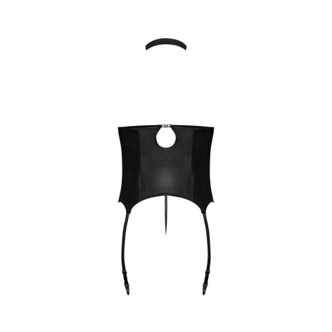 Magic Silk - Seksowny gorset ze skóry ekologicznej i stringi z ćwiekami Mistress - S/M Magic Silk Magic Silk - Seksowny gorset ze skóry ekologicznej i stringi z ćwiekami Mistress - S/M Magic Silk