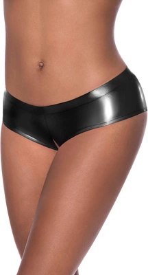 Magic Silk - Szorty z niskim stanem i rozcięciem w kroku - S/M Magic Silk