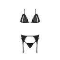 Magic Silk - Zestaw podwiązki + stringi + biustonosz - plus size Magic Silk