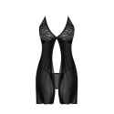 Magic Silk - Babydoll z odkrytymi plecami + stringi - plus size Magic Silk