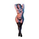 Magic Silk - Komplet biustonosz, podwiązki + stringi - plus size Magic Silk