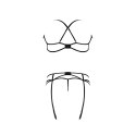 Magic Silk - Komplet biustonosz, podwiązki + stringi - plus size Magic Silk