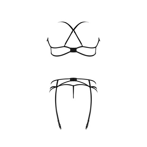 Magic Silk - Komplet biustonosz, podwiązki + stringi - plus size Magic Silk Magic Silk - Komplet biustonosz, podwiązki + stringi - plus size Magic Silk