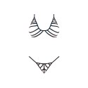Magic Silk - Komplet biustonosz + stringi - S/M Magic Silk