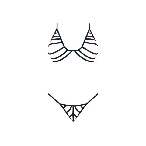 Magic Silk - Komplet biustonosz + stringi - S/M Magic Silk Magic Silk - Komplet biustonosz + stringi - S/M Magic Silk