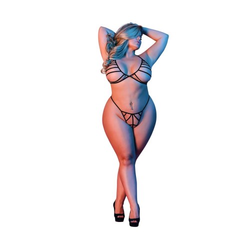 Magic Silk - Komplet biustonosz + stringi - plus size Magic Silk Magic Silk - Komplet biustonosz + stringi - plus size Magic Silk