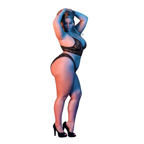 Magic Silk - Komplet biustonosza z fiszbinami i majteczkami - plus size Magic Silk Magic Silk - Komplet biustonosza z fiszbinami i majteczkami - plus size Magic Silk