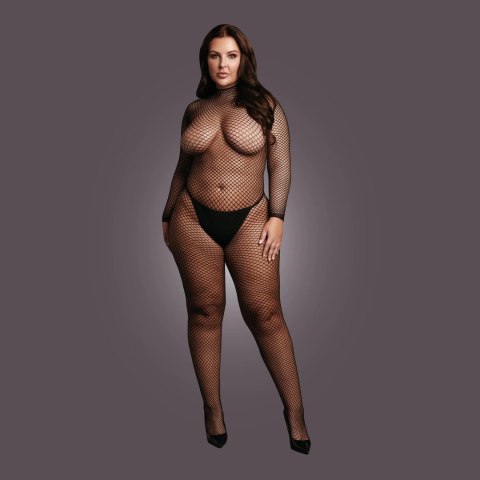 Le desir - Siateczkowe bodystocking z długim rękawem i otwartym kroczem XL - 4XL Le Désir by Shots Le desir - Siateczkowe bodystocking z długim rękawem i otwartym kroczem XL - 4XL Le Désir by Shots