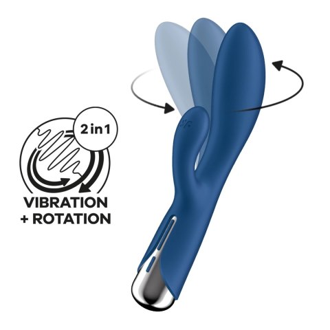 Satisfyer - Wibrator podwójny króliczek Spinning Satisfyer Satisfyer - Wibrator podwójny króliczek Spinning Satisfyer