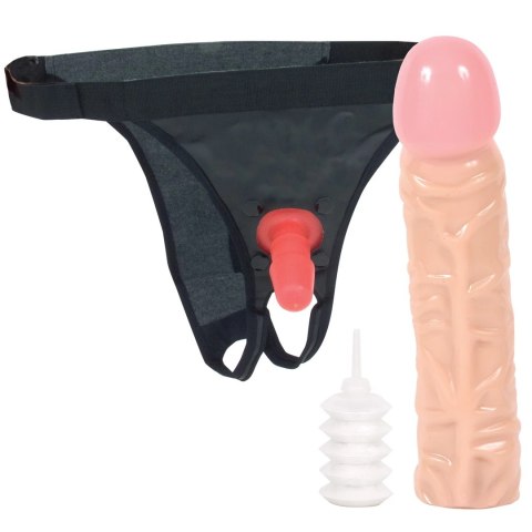 Doc Johnson - Dildo z uprzężą 20 cm Doc Johnson Doc Johnson - Dildo z uprzężą 20 cm Doc Johnson