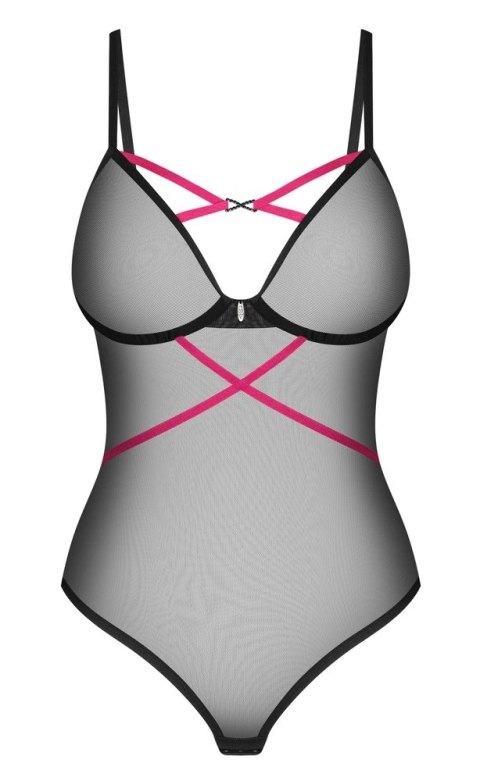 Obsessive - Seksowne Półprzezroczyste Body Z Różowymi Paseczkami Novenes M/L Obsessive Obsessive - Seksowne Półprzezroczyste Body Z Różowymi Paseczkami Novenes M/L Obsessive