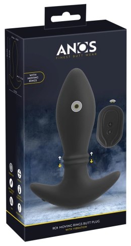 Anos - Wibrujący Korek Analny RC Moving Rings Butt Plug You2Toys