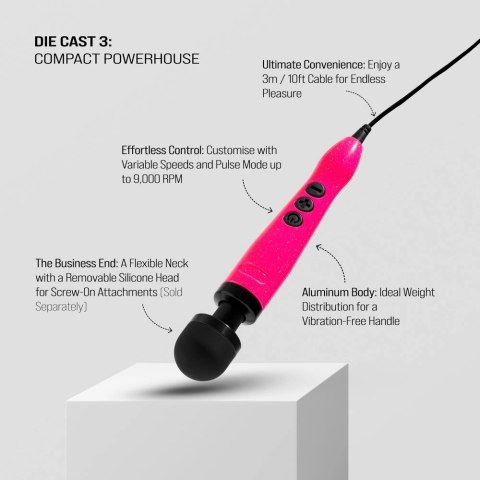 Doxy - Masażer Łechtaczki Sieciowy Die Cast 3 Różowy DOXY Doxy - Masażer Łechtaczki Sieciowy Die Cast 3 Różowy DOXY