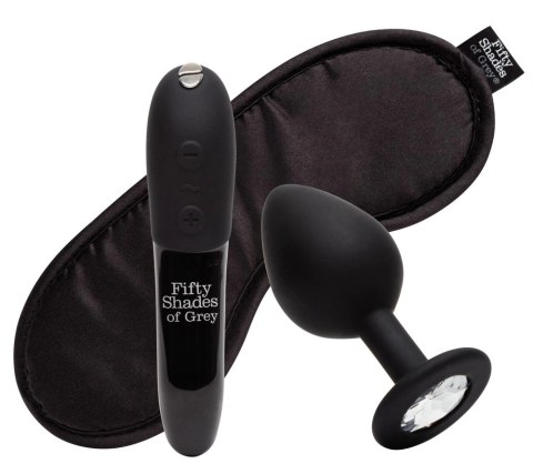 FSOG - 3-Częściowy Zestaw Mini Wibrator Korek Analny I Opaska Na Oczy Fifty Shades of Grey FSOG - 3-Częściowy Zestaw Mini Wibrator Korek Analny I Opaska Na Oczy Fifty Shades of Grey