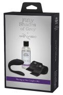 FSOG - 3-Częściowy Zestaw Wibrator Dla Par Satynowe Kajdanki I Olejek Do Masażu Fifty Shades of Grey