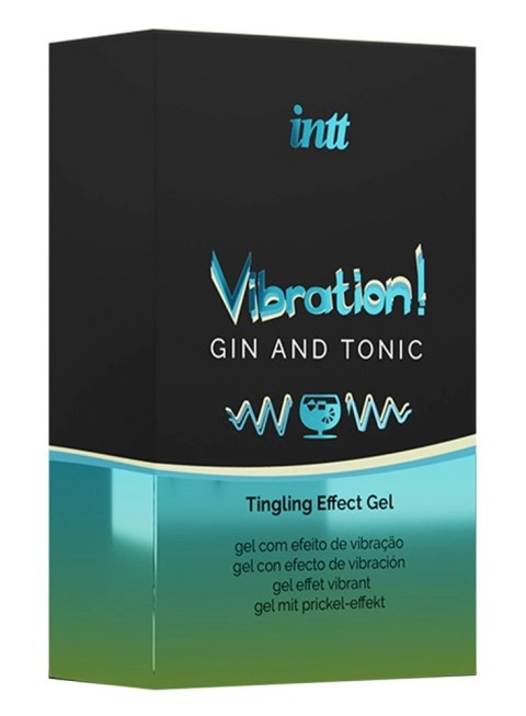 INTT - Żel Wibracyjny Z Efektem Mrowienia Gin z Toniciem 15 ml Intt