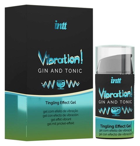 INTT - Żel Wibracyjny Z Efektem Mrowienia Gin z Toniciem 15 ml Intt INTT - Żel Wibracyjny Z Efektem Mrowienia Gin z Toniciem 15 ml Intt