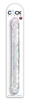 KKC - Podwójne Przezroczyste Dildo 18in. Double Dildo Clear 46 CM King Cock Clear
