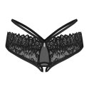 Obsessive - Majtki Donarella bez krocza czarne XL/2XL Obsessive