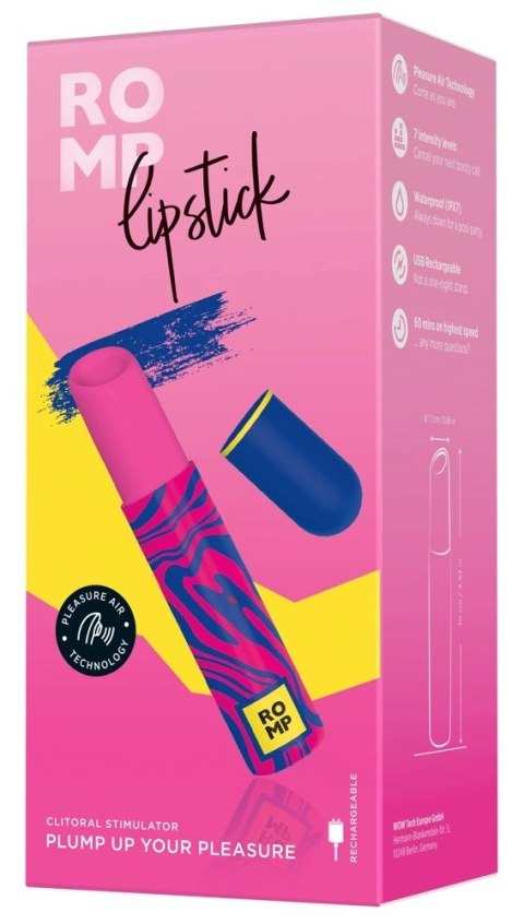 ROMP - Dyskretny Mini Wibrator Szminka Lipstick ROMP ROMP - Dyskretny Mini Wibrator Szminka Lipstick ROMP